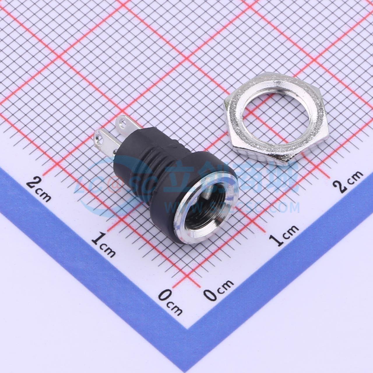 DC电源连接器 DC-022Dφ2.5 插件 原装正品 电子元器件配单
