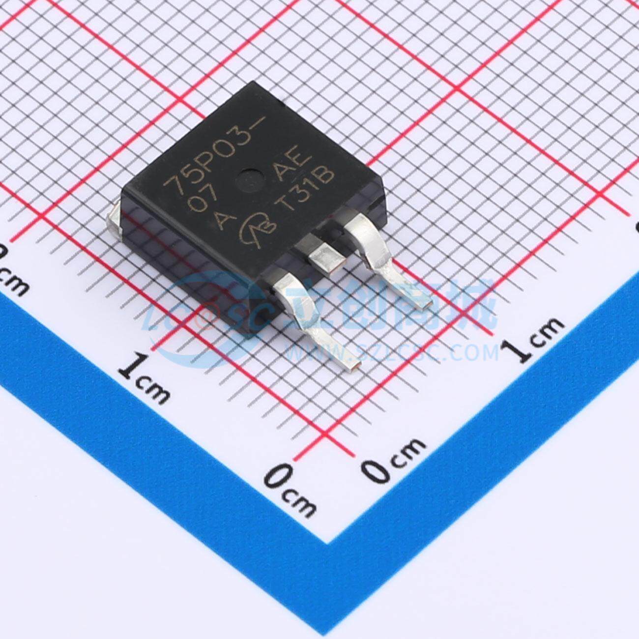 场效应管MOS SUB75P03-07-E3-VB TO-263 30V VBsemi微碧