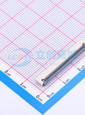 连接器 0.5K-DX-51PWB SMD,P=0.5mm,卧贴 翻盖式 51P 下接