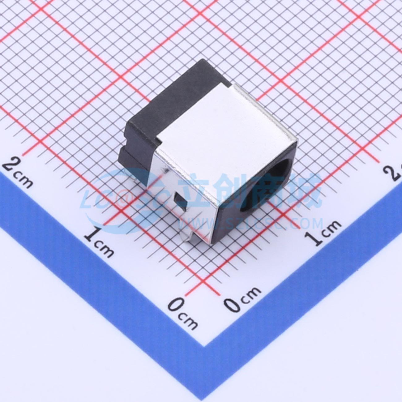 DC电源连接器 KH-DC-044B-2.0 插件 弯插 2mm 6mm 电子元器件配单