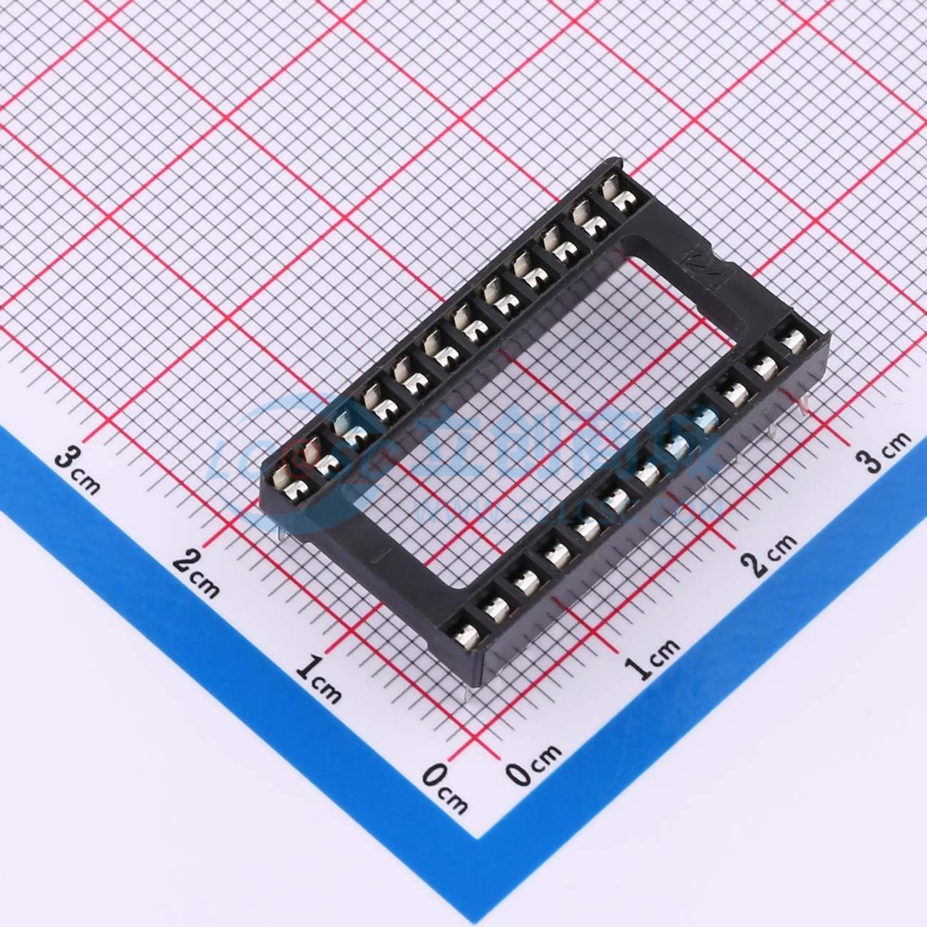 IC/晶体管插座 H2541FV-C1524-2x12P DIP-24 原装 电子元器件配单