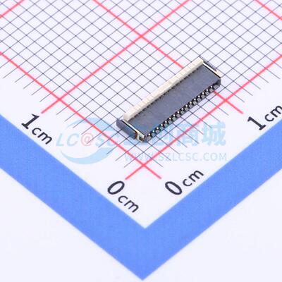 连接器 AYF531635 SMD,P=0.5mm,卧贴 翻盖式 16P 双侧触点/上下接