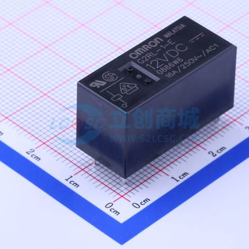 功率继电器 G2RL-1-E-DC12 DIP,12.5x28.8mm 12V 电子元器件配单