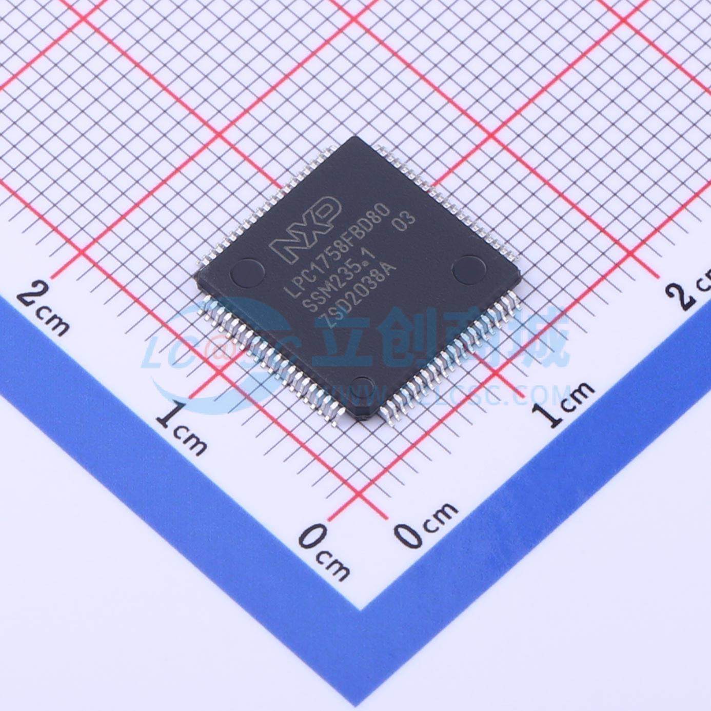 单片机(MCU/MPU/SOC) LPC1758FBD80K LQFP-80(12x12) 电子元器件