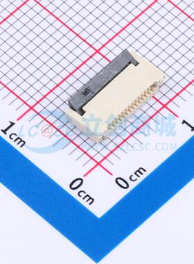 连接器 0.5K-DHHX-14PWB SMD,P=0.5mm 翻盖式 14P 原装