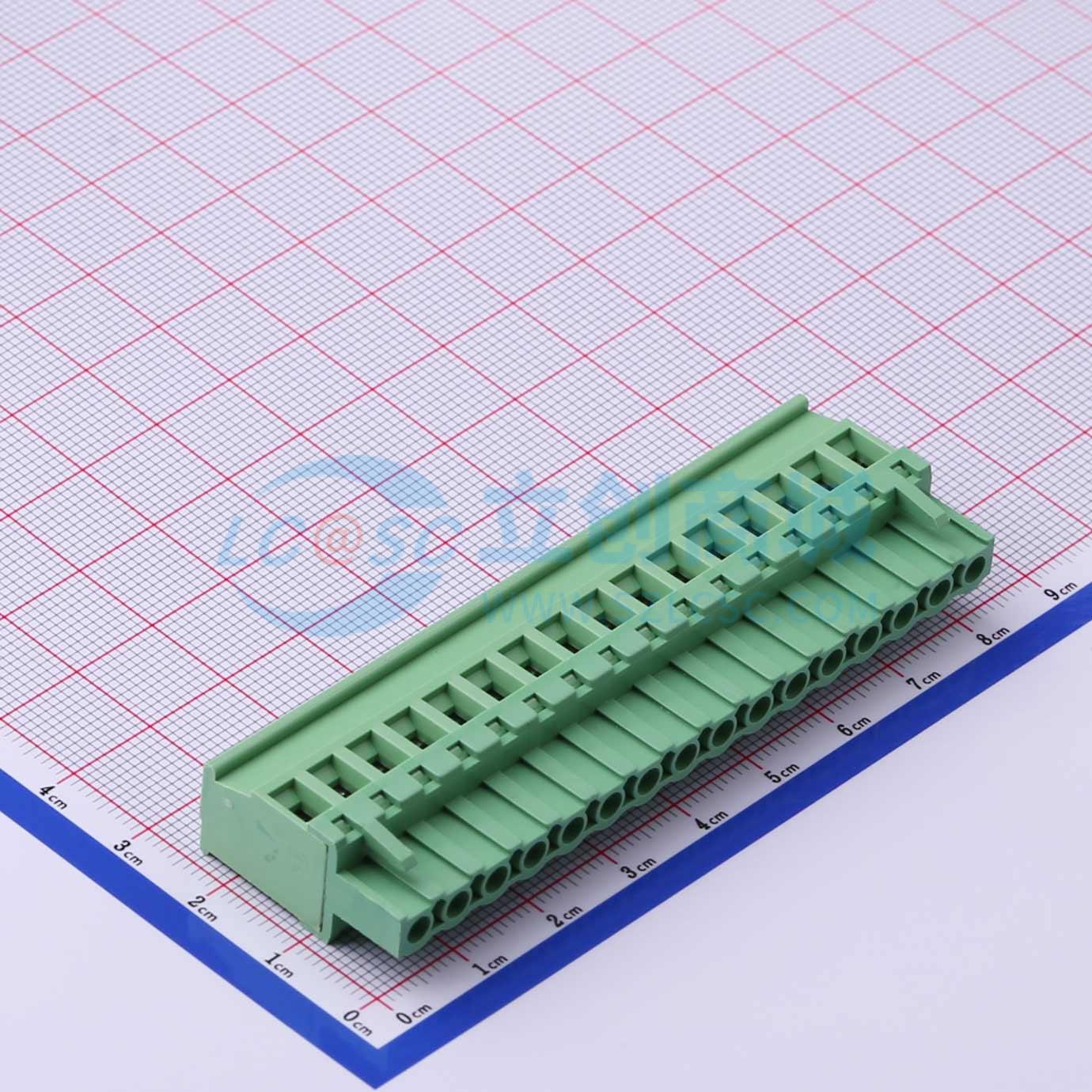 插拔式接线端子 WJ2EDGKA-5.08-16P P=5.08mm 插头 1x16P 原装