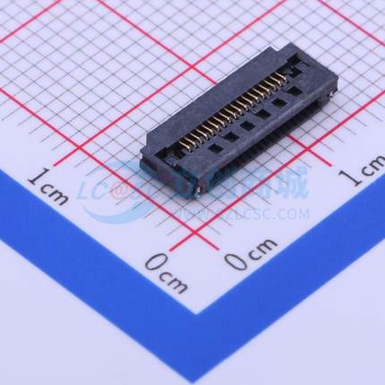 连接器 THD05175-18CL-GF SMD,P=0.5mm,卧贴 翻盖式 18P 下接