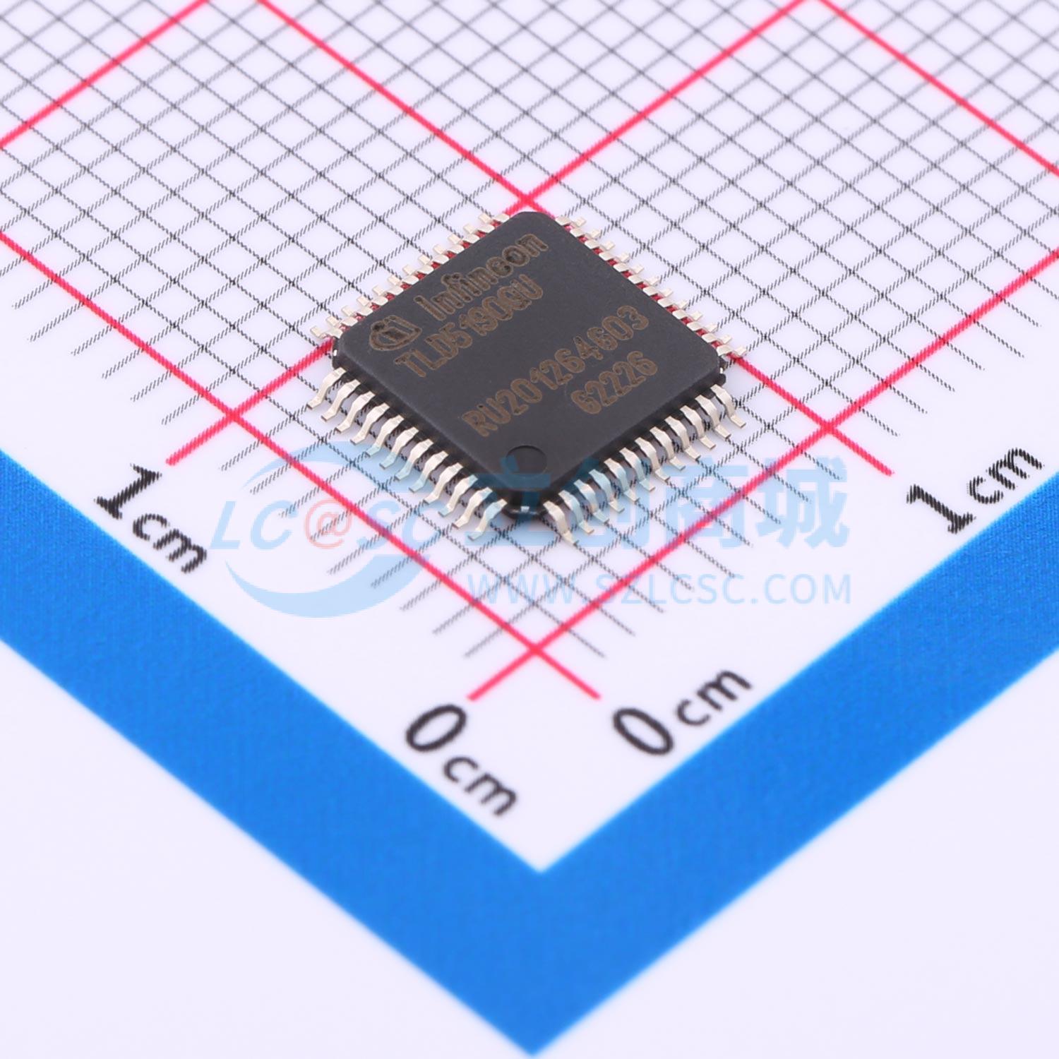 LED驱动 TLD5190QU TQFP-48-EP(7x7) 原装正品 电子元器件配单 - 实物图