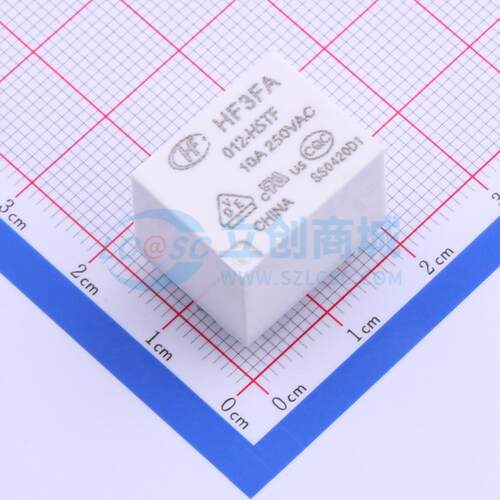 功率继电器 HF3FA/012-HSTF 插件,15.2x19mm 4 12V 电子元器件