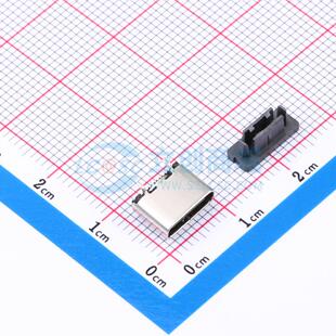USB连接器 TYPE SMD G08B 母 2TDWH6.4 24P 器件 电子元 立贴