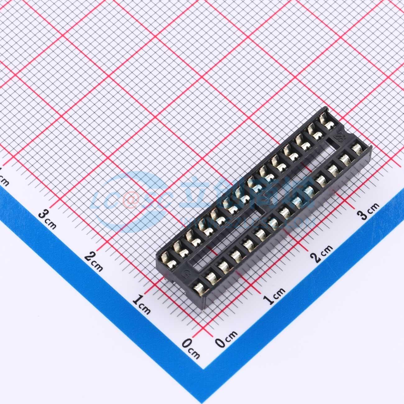 IC/晶体管插座 H2541FV-C762-2x14P DIP-28 原装 电子元器件配单