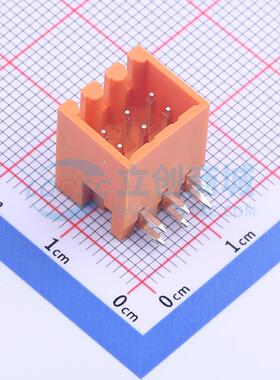 插拔式接线端子 KF2EDGERC-3.5-2*3P 弯插,P=3.5mm 板端/插座-闭