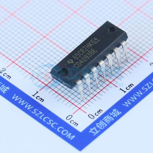 逻辑门 CD4093BE DIP-14 原装正品 电子元器件配单