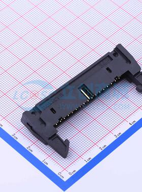 连接器 Z-230011034209 弯插,P=2.54mm 2x17P 牛角扣