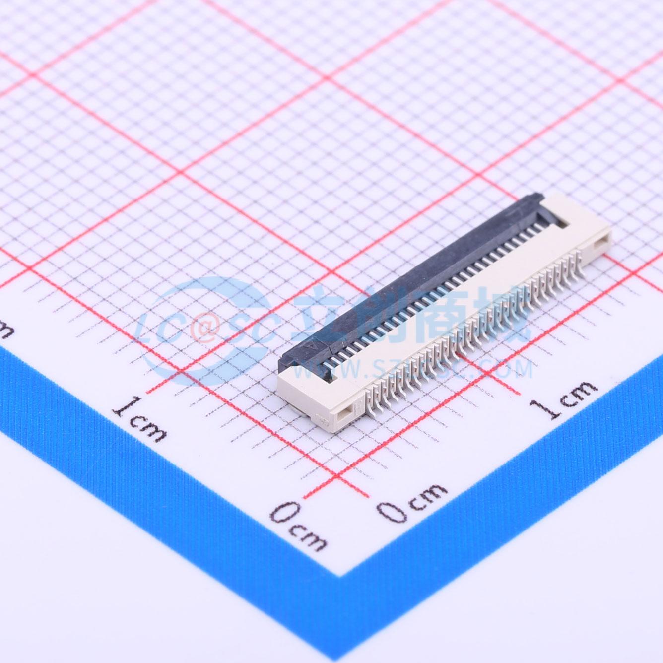 连接器 THD0515-29CL-SN SMD,P=0.5mm,卧贴 翻盖式 29P 下接