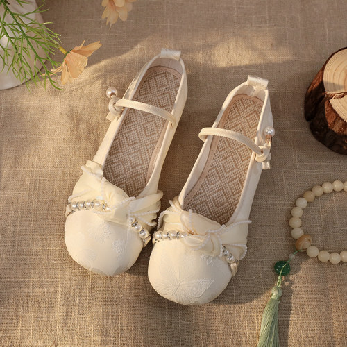 春夏新款舒适传统布鞋女鞋小香风