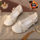 配旗袍裙子鞋 女鞋 小香风汉服鞋 舞蹈鞋 春夏新款 绣花鞋 舒适传统布鞋