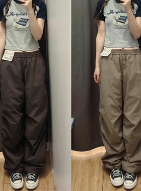 秋冬原头工厂男女裤保暖加绒加厚防风防水工装束脚伞兵裤E470732