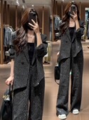 欧货高端不规则宽松外套两件套 2026新款 多多大码 女装