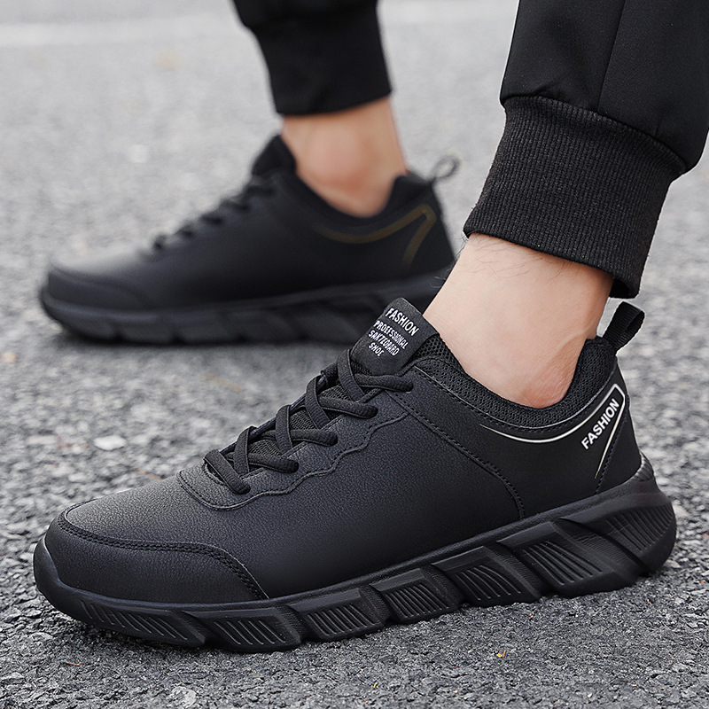 秋季防滑男鞋情侣防水运动跑步鞋