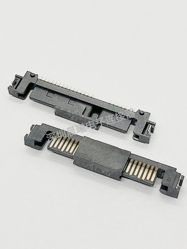 台产连接器7+15P22P沉板式卧贴