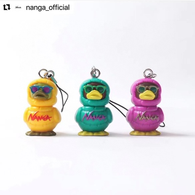 潮玩 户外NANGA x GOCCODO x NATAL DESIGN联名鸭子钥匙扣包挂件