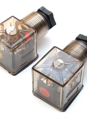 电磁阀插头10A 380V 250V AC DC 12V 24V 220V 110V 0-48V 液压