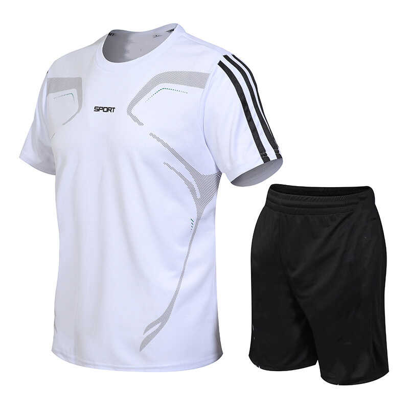 运动套装短袖夏季吸汗训练衣服
