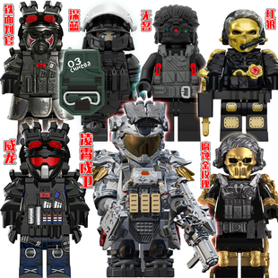 2026爆款威龙凌霄成卫乐10高三角洲干员威龙深蓝拼装人仔玩具周边