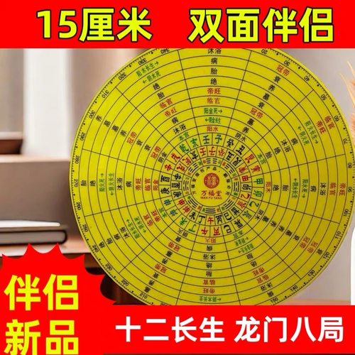 万福堂新品伴侣十二长生龙门八局15厘米双面伴侣简单易学工具