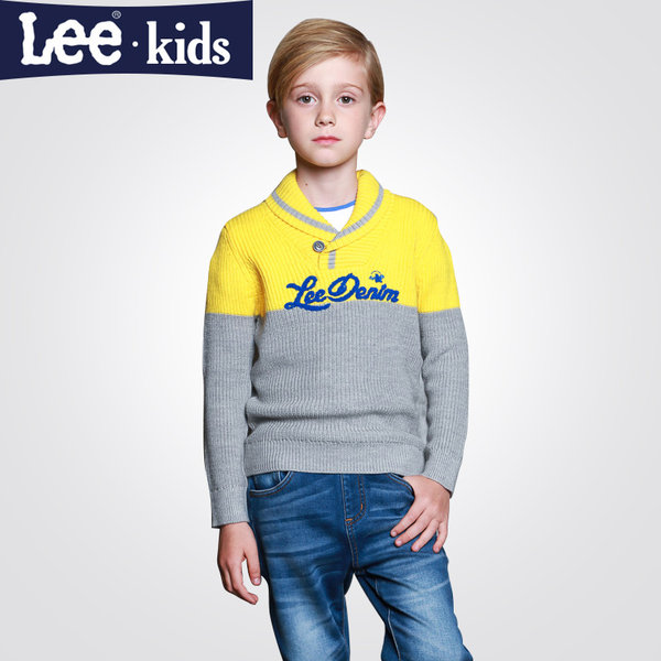 Lee 李牌 男童长袖翻领针织衫毛衣 含28.9%羊毛 ¥87包邮 Lee 李牌 男童长袖翻领针织衫毛衣 含28.9%羊毛 ¥87包邮