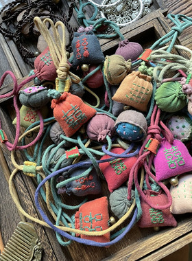 棉麻服装配饰挂件老布项链手绣