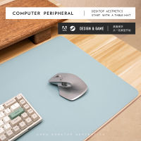 Large-sized mouse pad with lockstitch, writing pad, oversized desktop, laptop keyboard, desk pad, leather office cable thumbnail 6