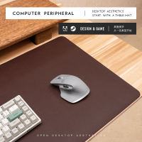 Large-sized mouse pad with lockstitch, writing pad, oversized desktop, laptop keyboard, desk pad, leather office cable thumbnail 7