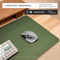 Large-sized mouse pad with lockstitch, writing pad, oversized desktop, laptop keyboard, desk pad, leather office cable thumbnail 8
