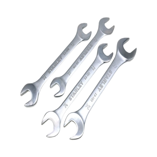 Двойной рожковый ключ Stanley серии B, удлиненный и утолщенный двусторонний гаечный ключ из высокоуглеродистой стали, изготовленный производителем инструментов, хромированный