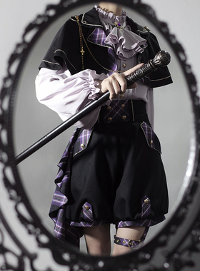 现货 荧鲤之森 原创设计女王棋局lolita洛丽塔斗篷军lo打歌服侦探