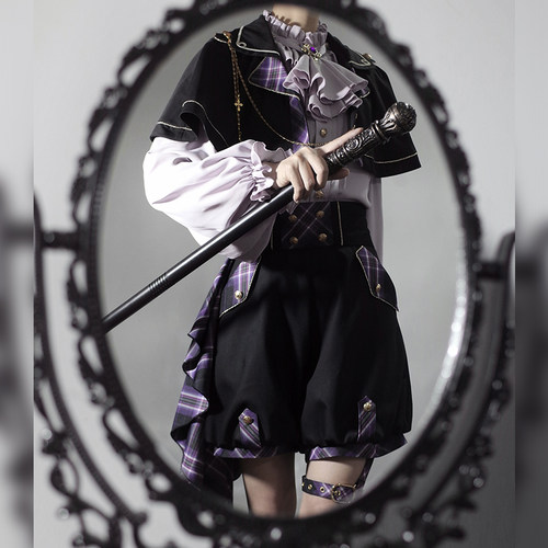 定金荧鲤之森原创设计女王棋局王子装lolita洛丽塔斗篷lo基佬
