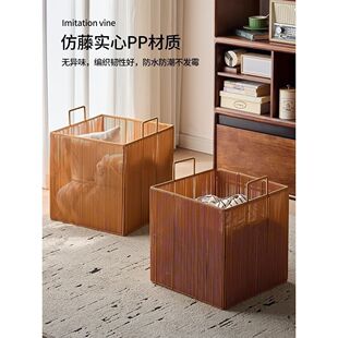仿藤编脏衣篓高颜值卫生间装脏衣服收纳筐家用脏衣篮酒店洗衣篮子