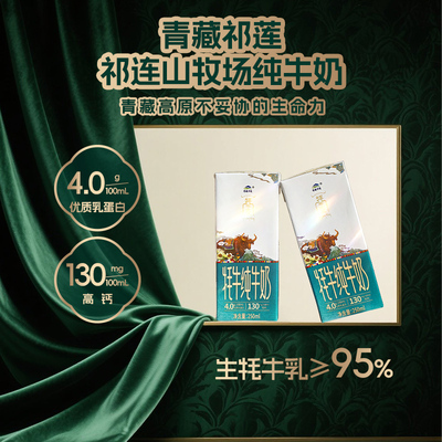 含95%生牦牛乳祁连山品质纯牛奶