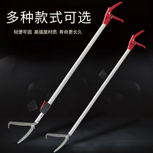 不锈钢黄鳝夹子蛇夹子加长伸缩防蛇赶海专用工具鳝鱼钳子夹蛇神器