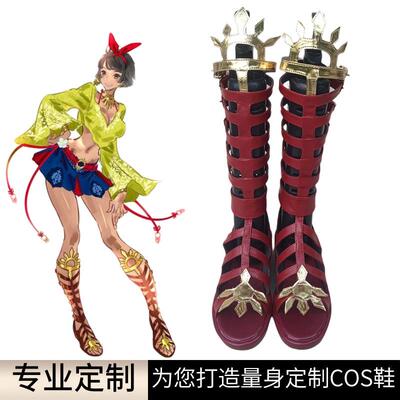 来图定制铁拳7乔西cos鞋定制