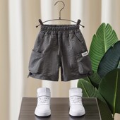 2025新款 痞帅儿童夏装 薄款 男童工装 子外穿男宝宝童装 夏季 裤 潮 短裤