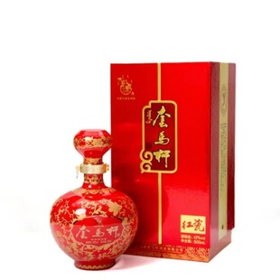 套马杆红瓷清香型白酒内蒙古特产纯粮固态酿造瓶装酒类42度500ml