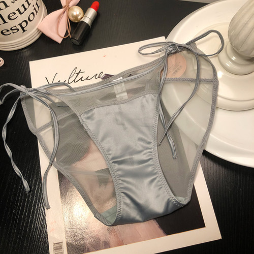 时尚绑带网纱蕾丝内裤女士
