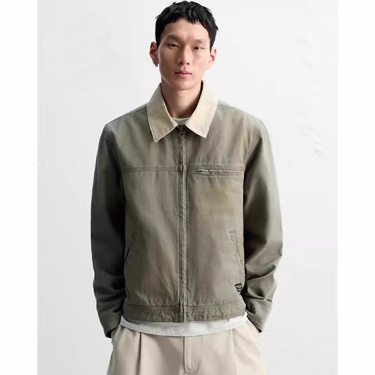 柜529!春冬季新品男装 卡哈特水洗棉服舒适拉链夹克外套 4575411