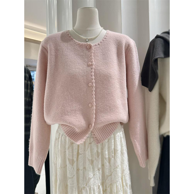 法式温柔小香风针织开衫