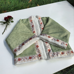 江左阁宋制貉袖 汉服外套全衣缘轻复原提花暗纹汉服 秋冬款