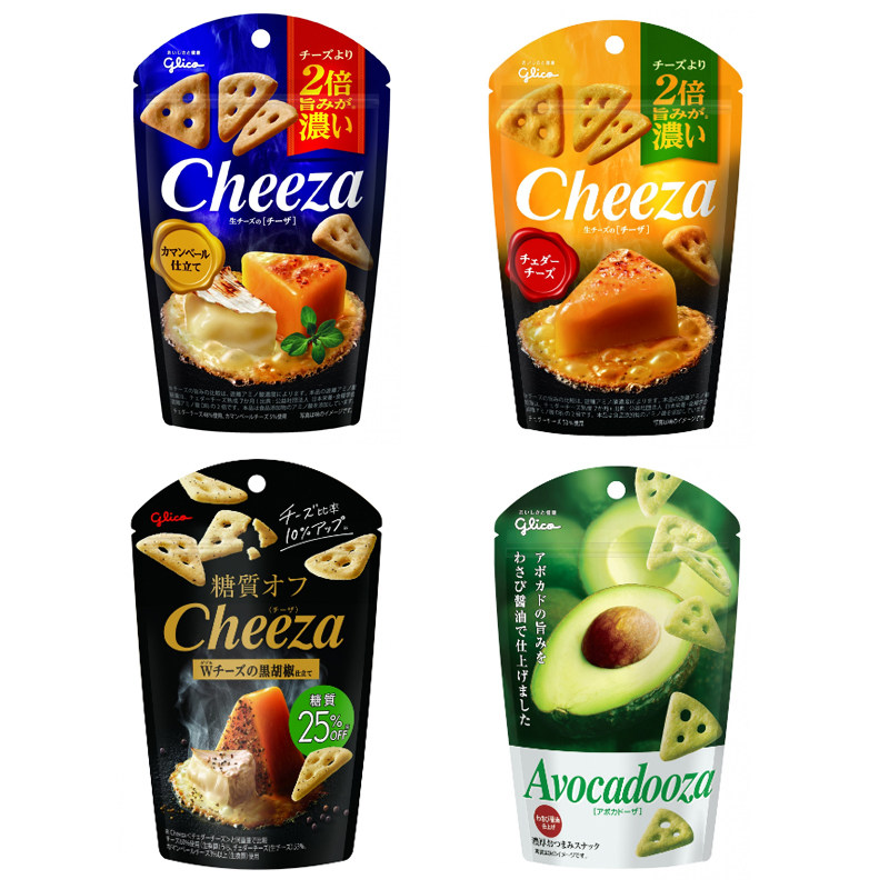 日本 格力高glico 三角饼干 芝士黑胡椒味
