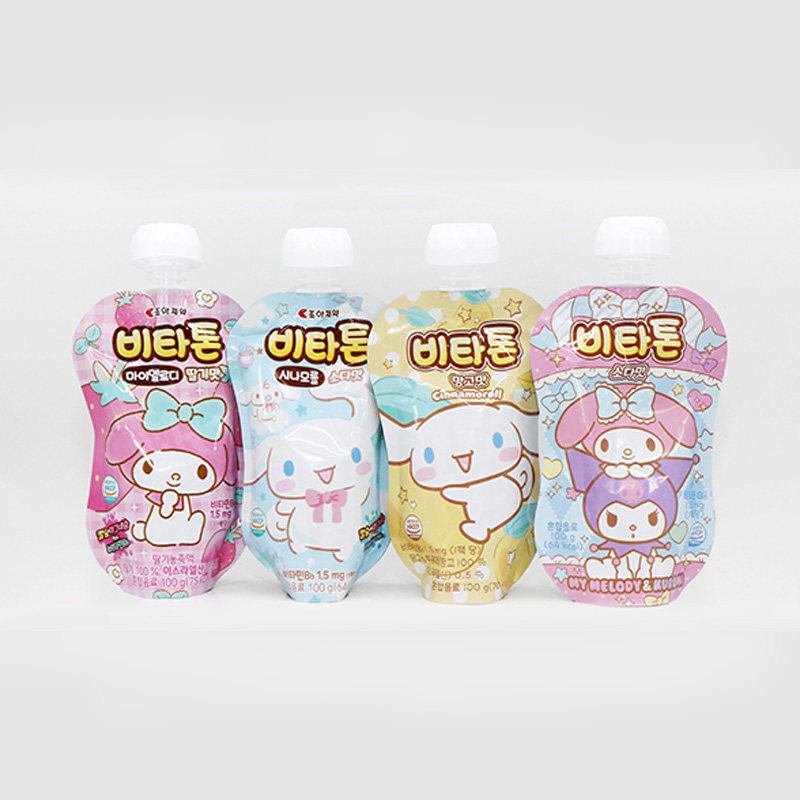 韩国 三丽鸥家族果汁吸吸口袋饮料,咖啡/麦片/冲饮,果味/风味/果汁饮料,淘宝优惠券,粉丝福利购,淘宝优惠卷